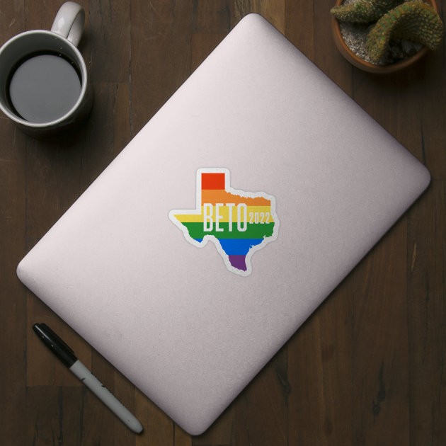 LGBTQ Beto O'Rourke For Texas 2024 | Beto Orourke 2022 Texas Governor | LGBT Gay Pride T-Shirt by BlueWaveTshirts